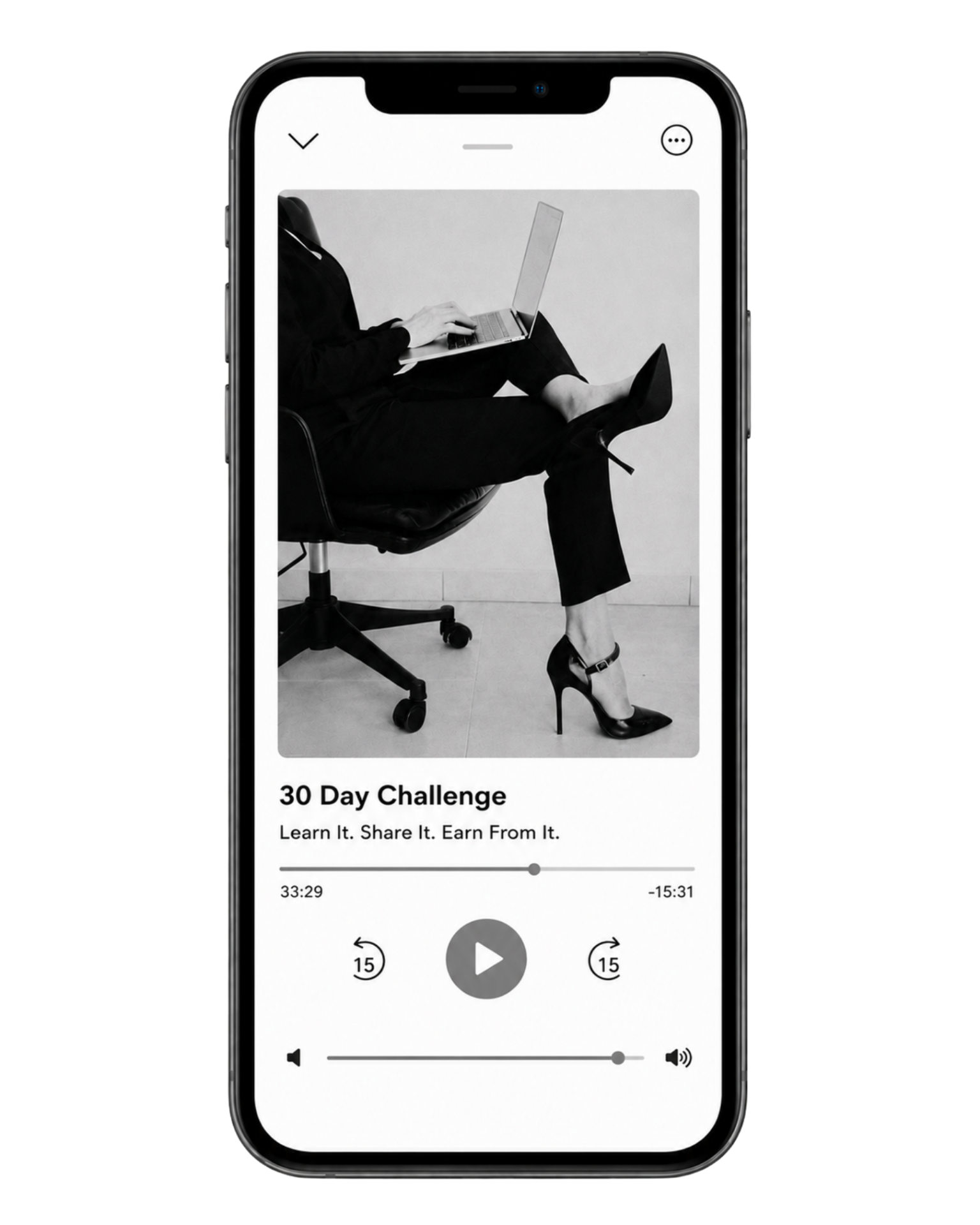 Inner Bloom podcast player on iPhone